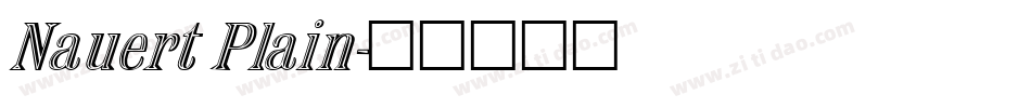 Nauert Plain字体转换